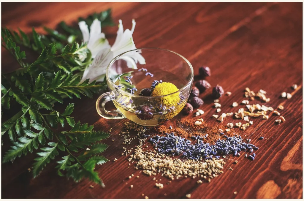 Herbal tea tisane is a suitable choice to relieve your anxiety.